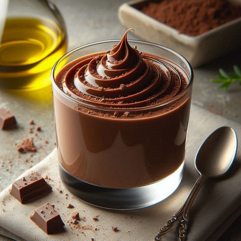 Mousse al Cioccolato Fondente e EVO